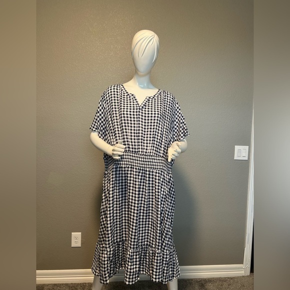 Croft & Barrow® Smocked Waist Challis Dress Size 4X - Picture 1 of 11